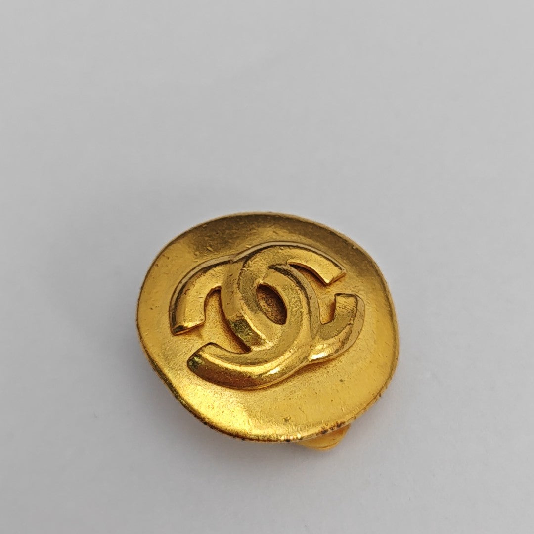 Metal Gold Clip On Earrings