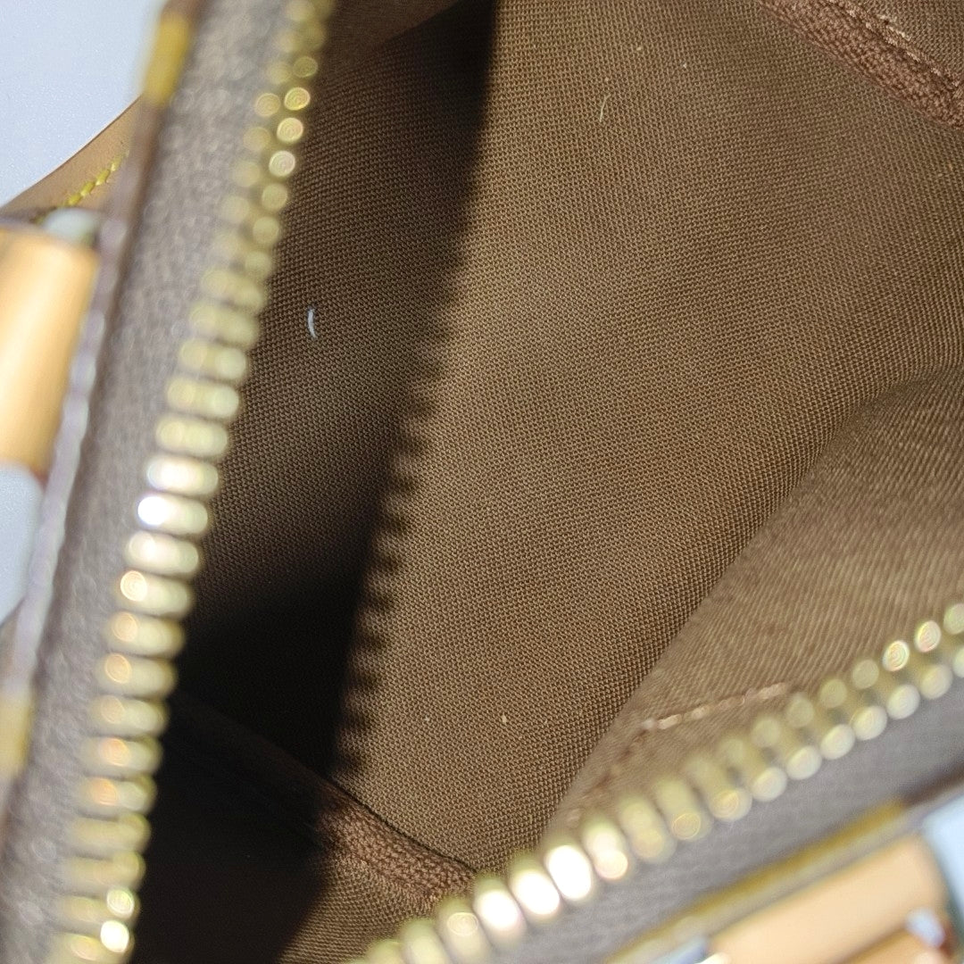 SPEEDY Nano Monogram Coated Canvas Brown