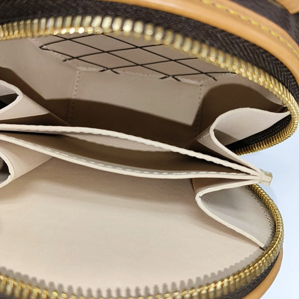 BOITE CHAPEAU Mini Monogram Coated Canvas Brown