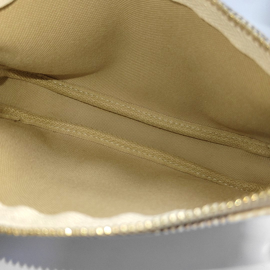 Authenticated pre-owned  ACCESSOIRES Mini Coated Canvas White - Top Handle Bag at Looply