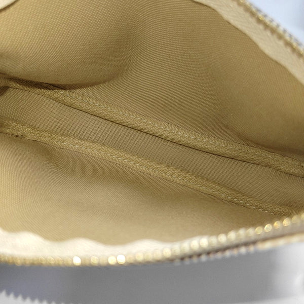 Authenticated pre-owned  ACCESSOIRES Mini Coated Canvas White - Top Handle Bag at Looply