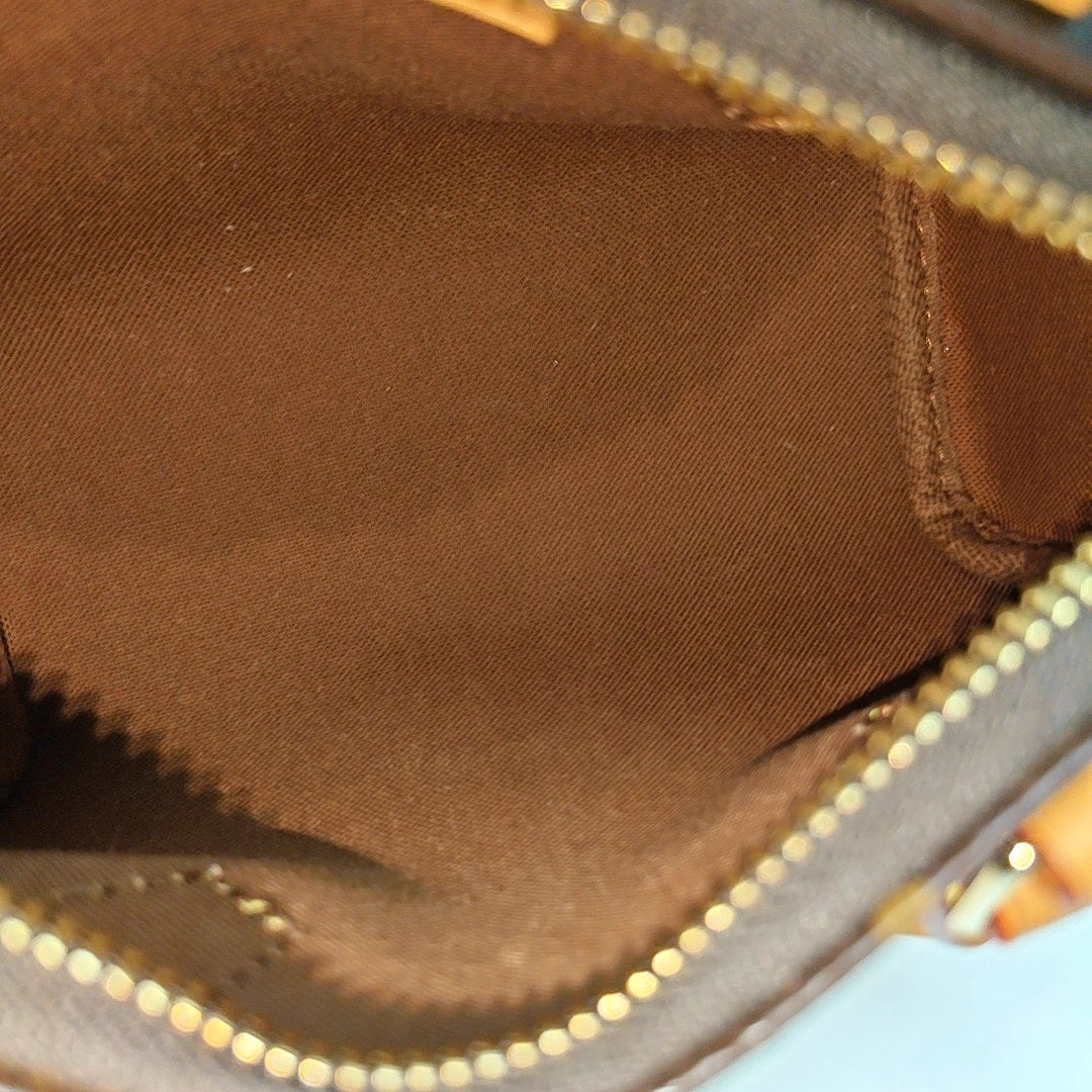 SPEEDY Nano Monogram Coated Canvas Brown