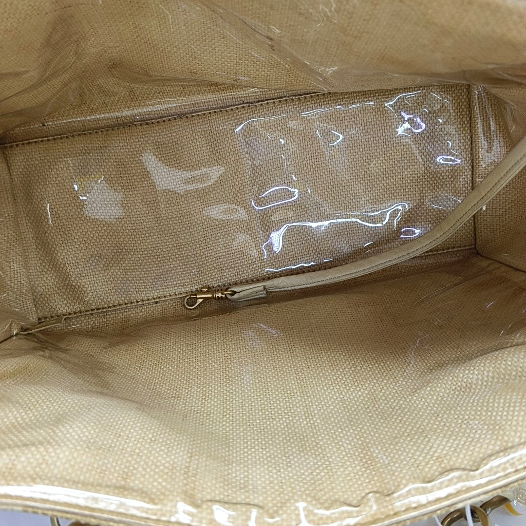Straw Tote Bag Yellow
