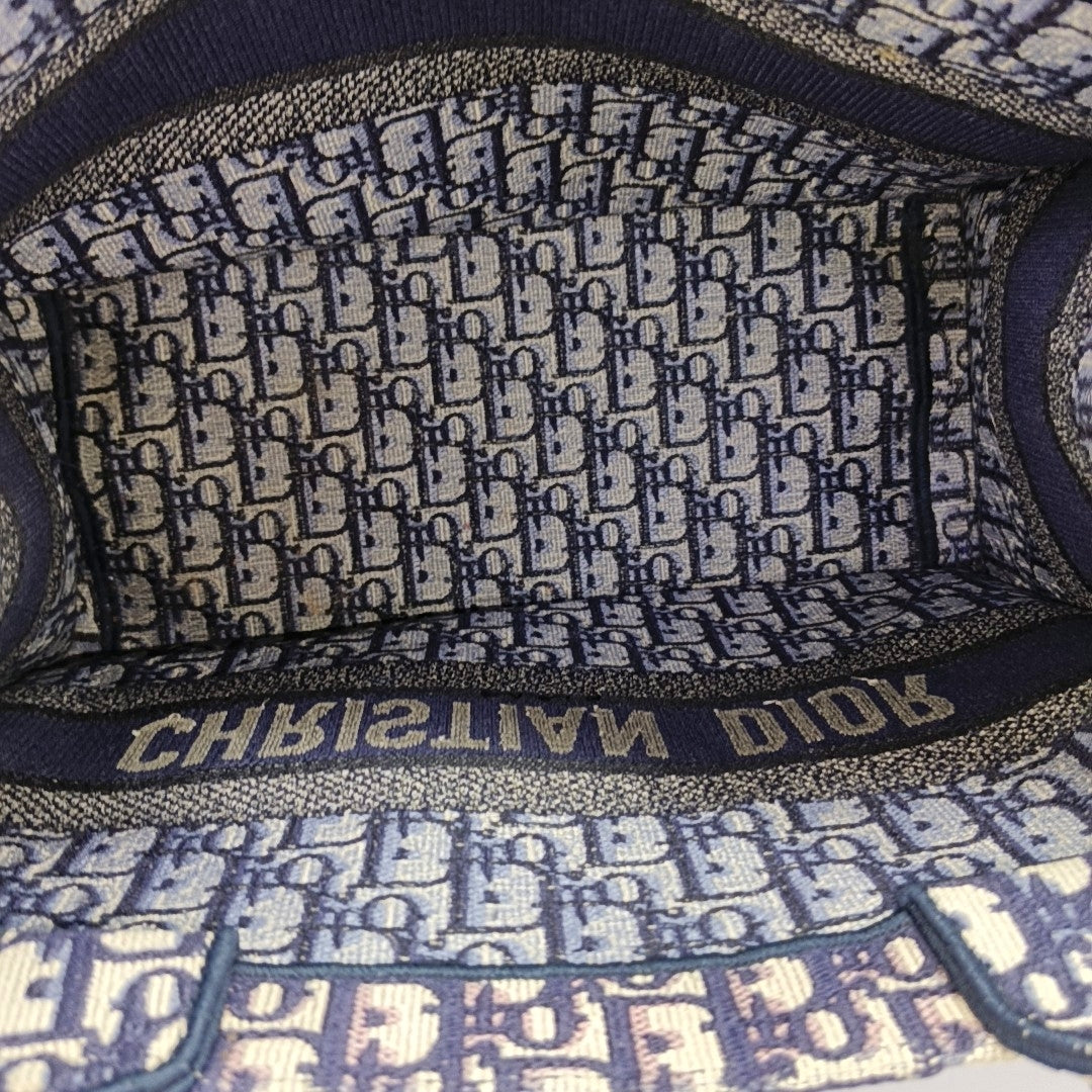 Book Tote Medium Canvas Blue