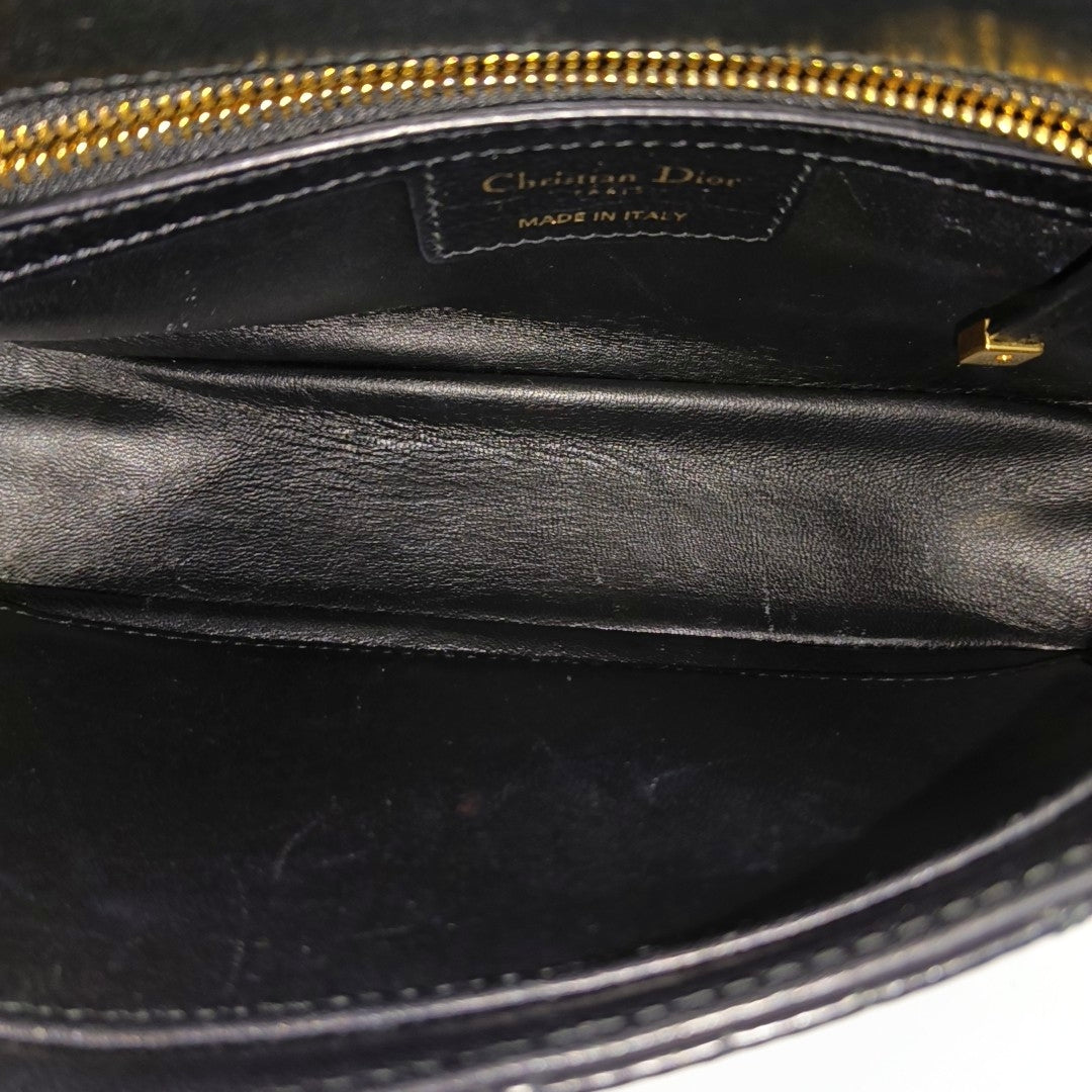 Dior Caro Small Cannage Calfskin Black