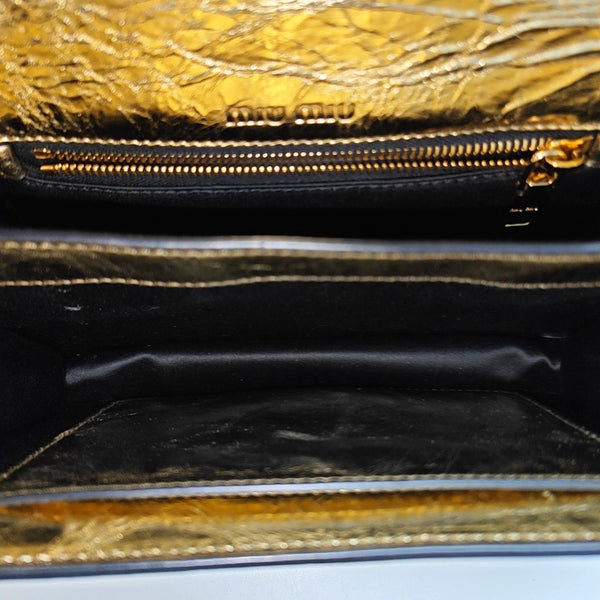 Miu Confidential Calfskin Gold