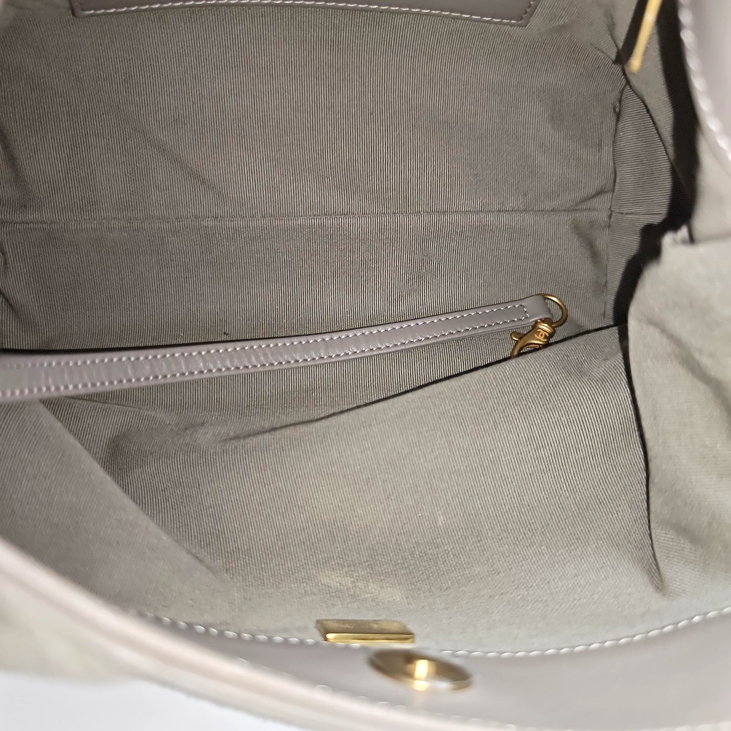 HOBO Large Quilted Suede Gray