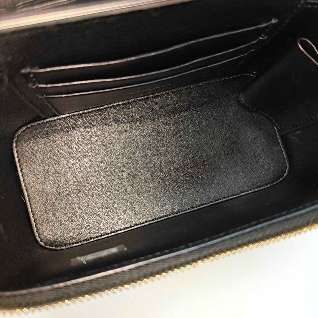 VANITY CASE Small Quilted Lambskin Black