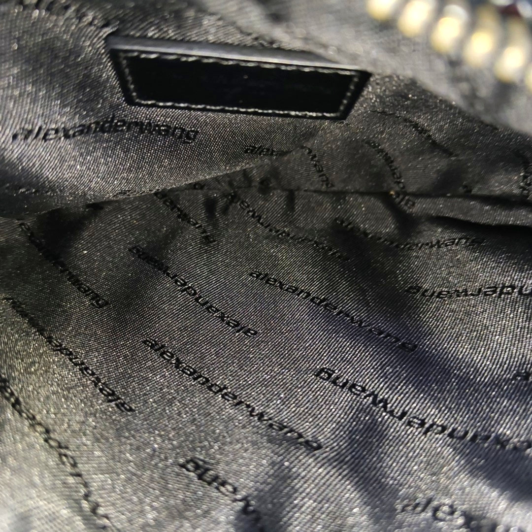 Lab-Grown Diamond Top Handle Bag Red