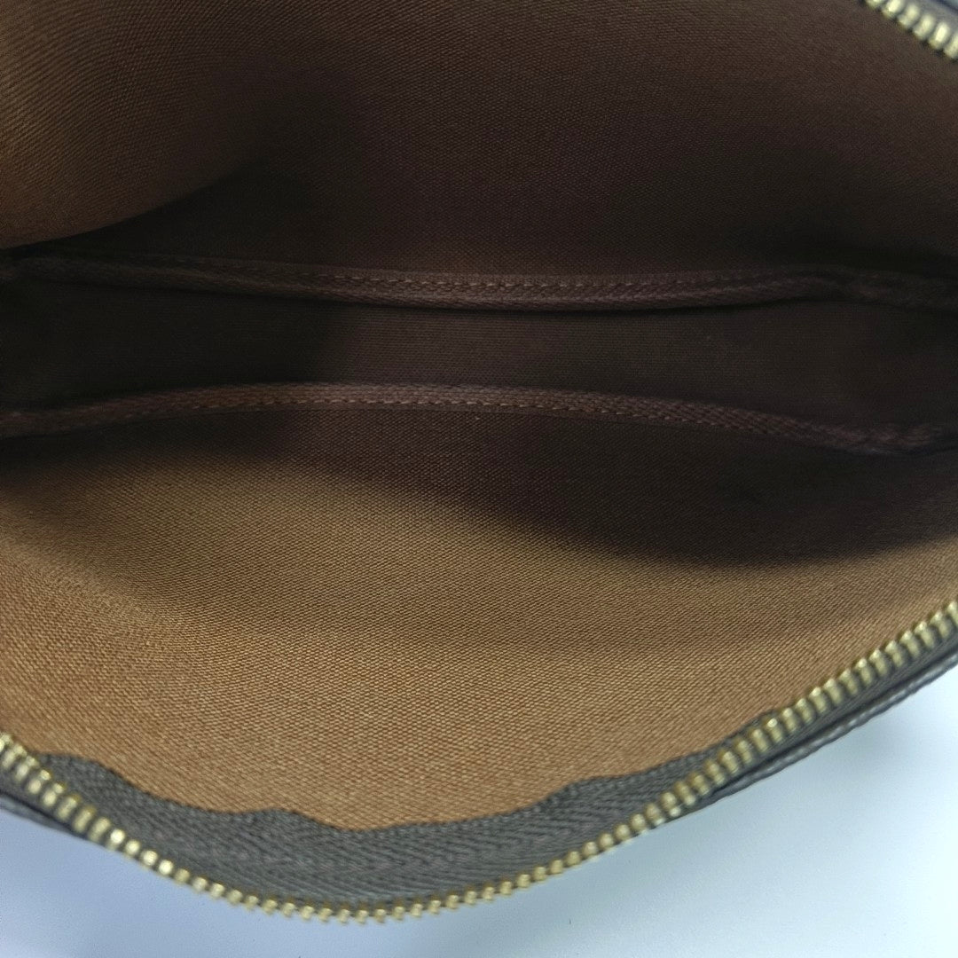 ACCESSOIRES Monogram Coated Canvas Brown