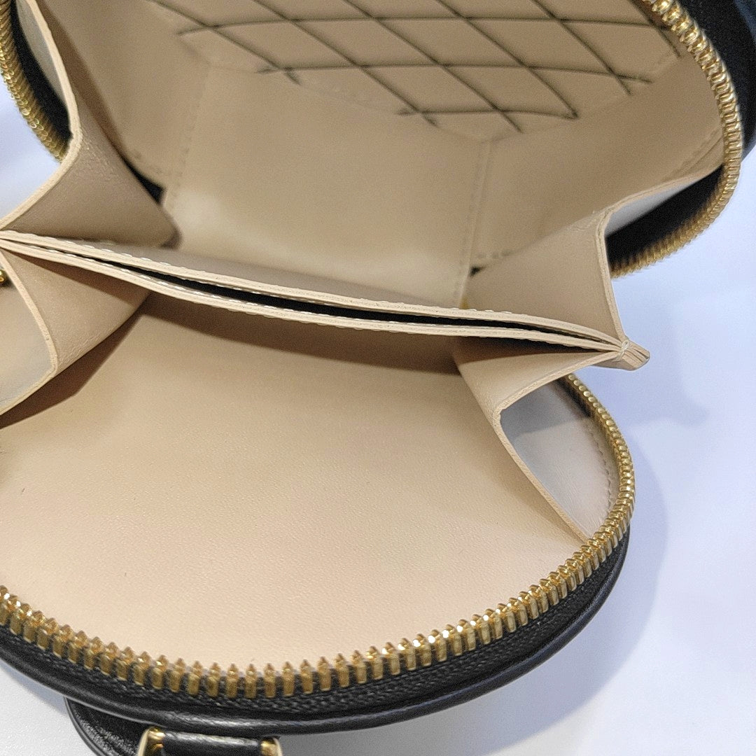 BOITE CHAPEAU Mini Monogram Coated Canvas Brown