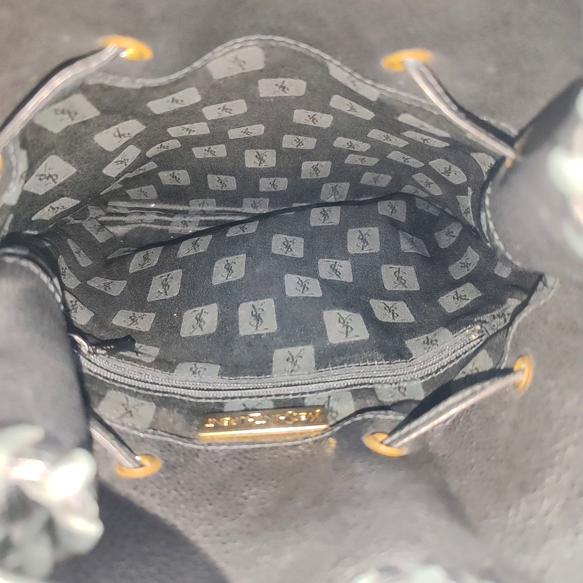 Leather Shoulder Bag Black