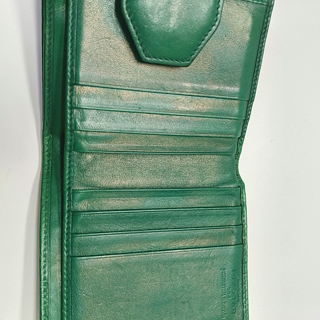 Calfskin Wallet Green