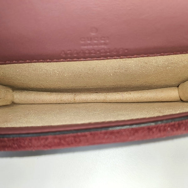 Dionysus Super Mini Monogram Coated Canvas Beige