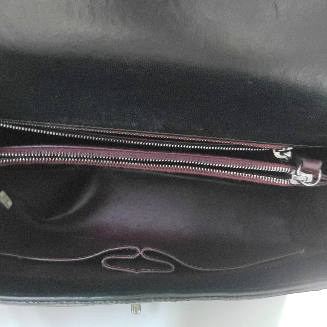 COCO HANDLE Medium Lizard Black