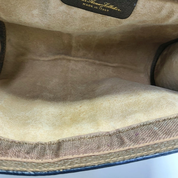 Monogram Coated Canvas Clutch Beige