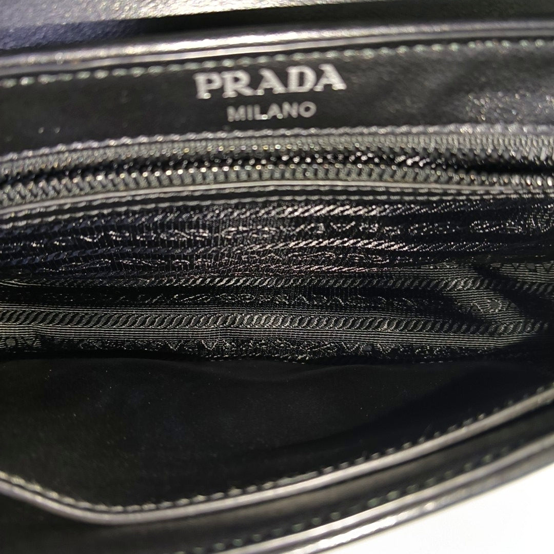 Calfskin Crossbody Bag Black