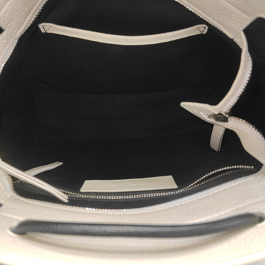 Shopping Bag Calfskin White