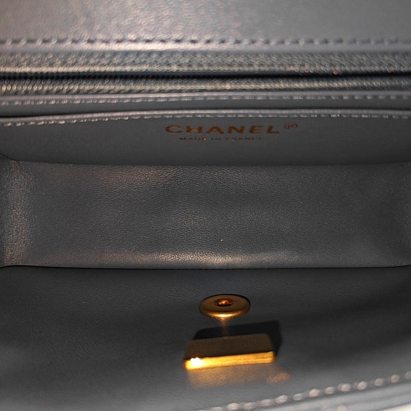 CLASSIC FLAP Mini Quilted Lambskin Blue