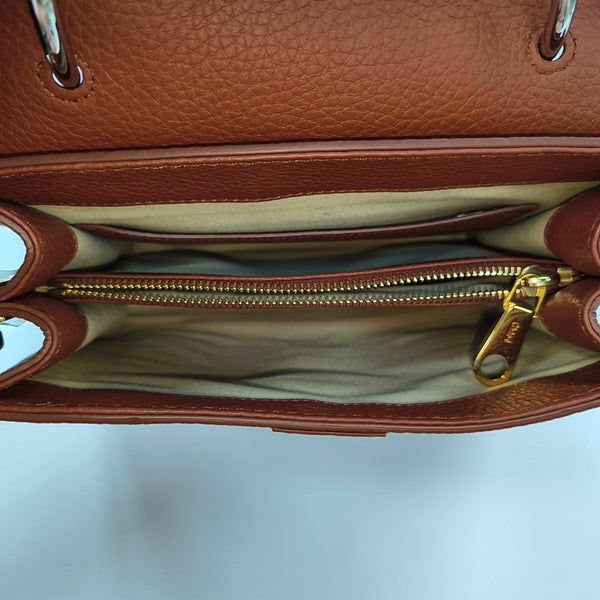 Aby Small Calfskin Brown