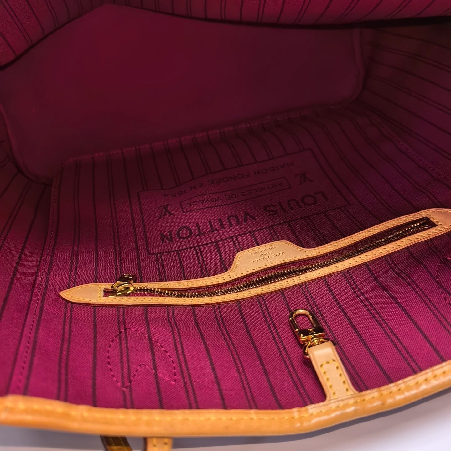 NEVERFULL MM Monogram Coated Canvas Brown