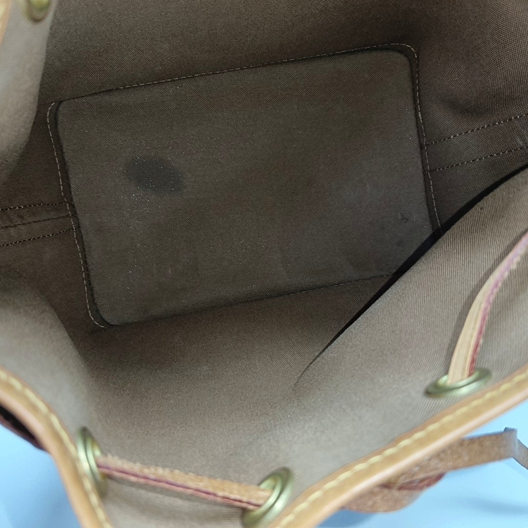 NOÉ BB Monogram Coated Canvas Brown