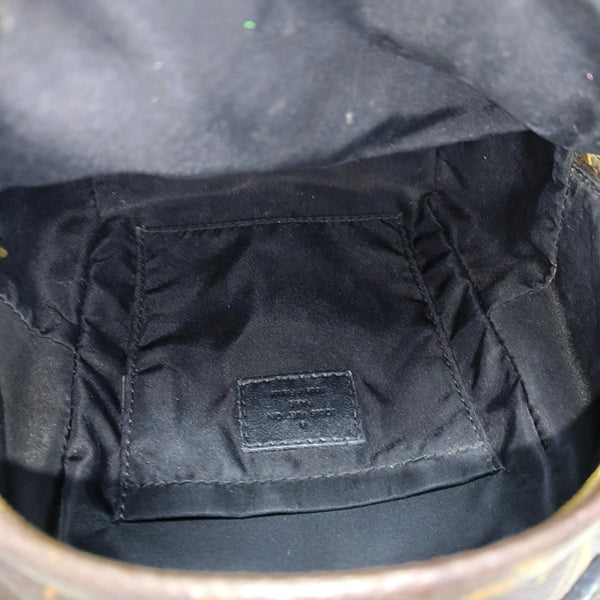 Authenticated pre-owned  PALM SPRINGS Mini Monogram Coated Canvas Brown - Backpack at Looply
