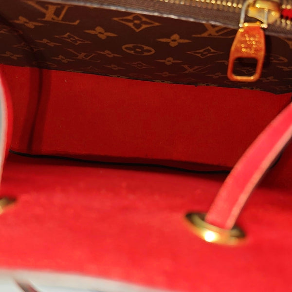 NÉONOÉ MM Monogram Coated Canvas Brown