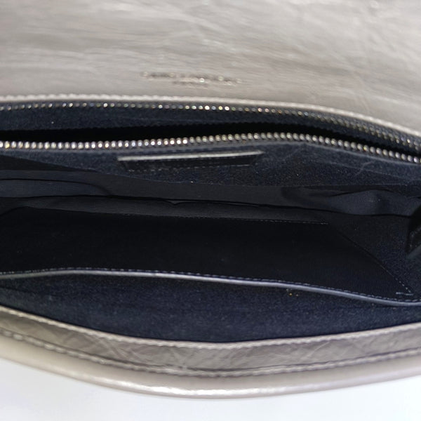 NIKI Medium Chevron Calfskin Gray