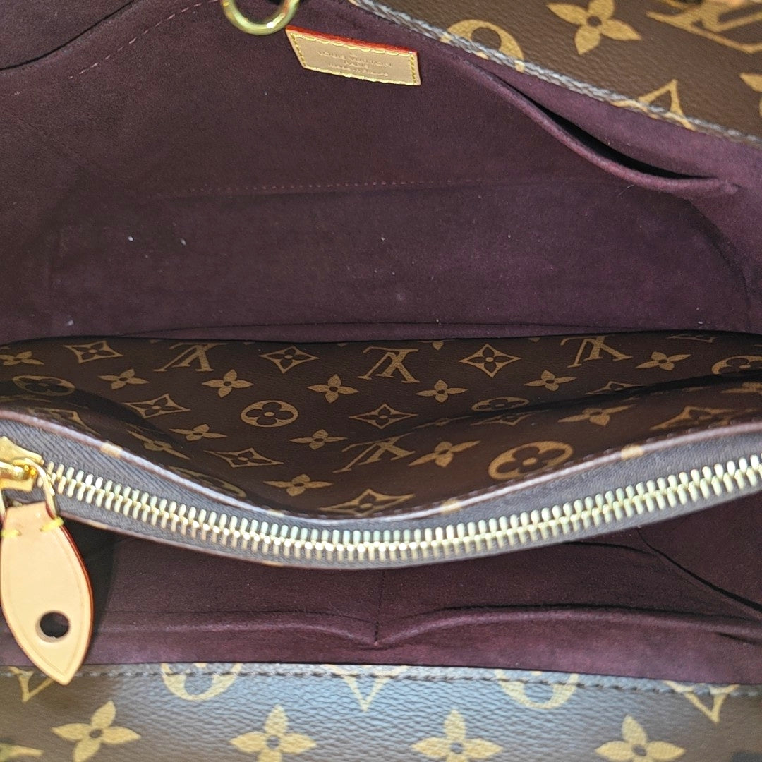 MONTAIGNE Monogram Coated Canvas Brown