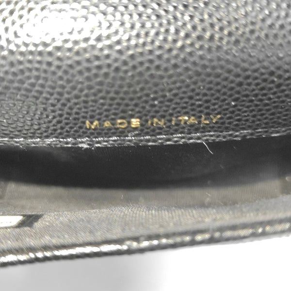 Quilted Grained Calfskin Black
