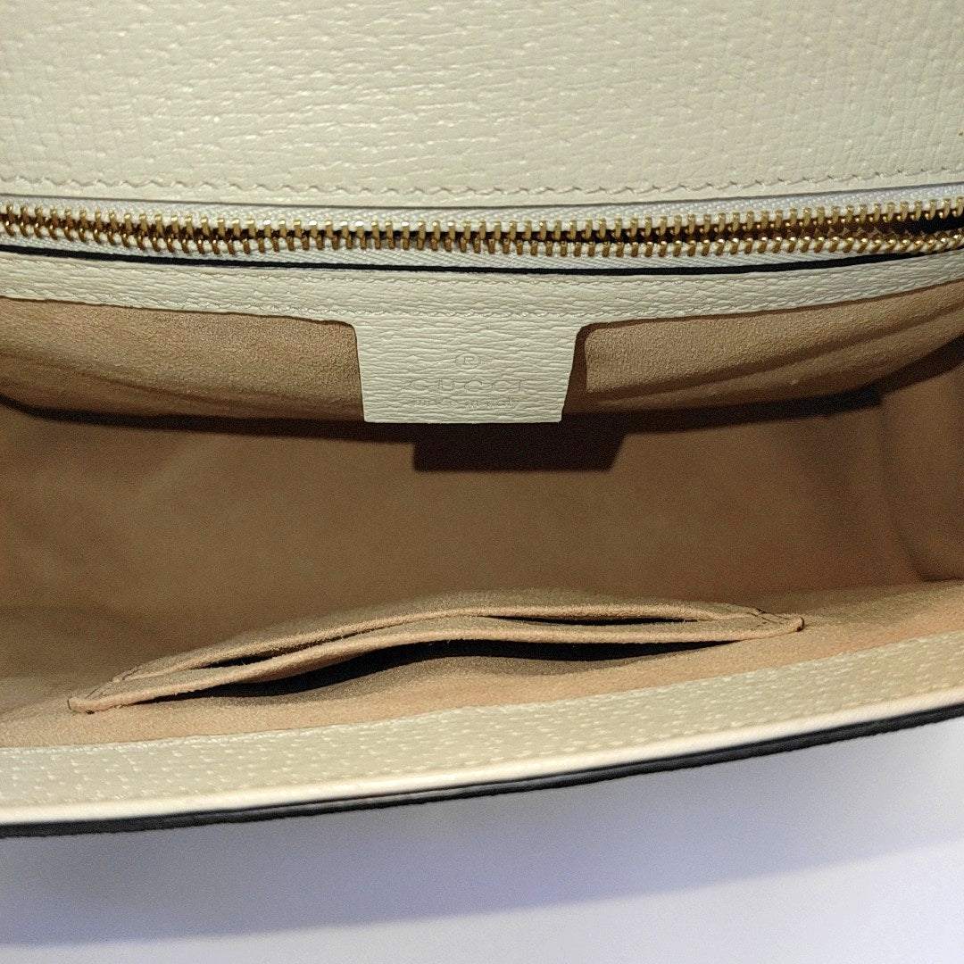 Padlock Small Monogram Coated Canvas White