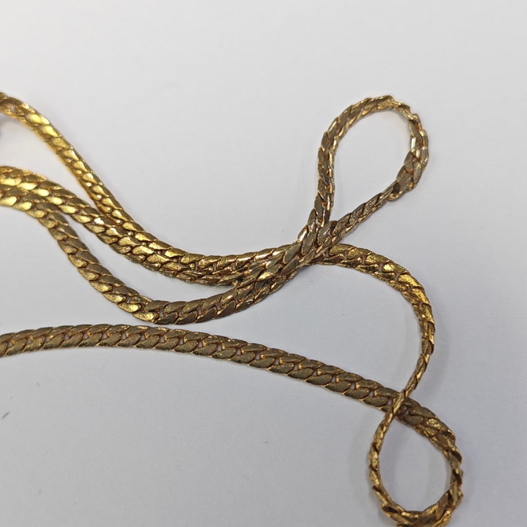 Petit CD Metal Gold Necklace