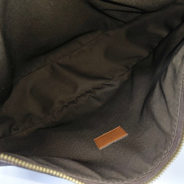 LOOP HOBO Monogram Coated Canvas Brown