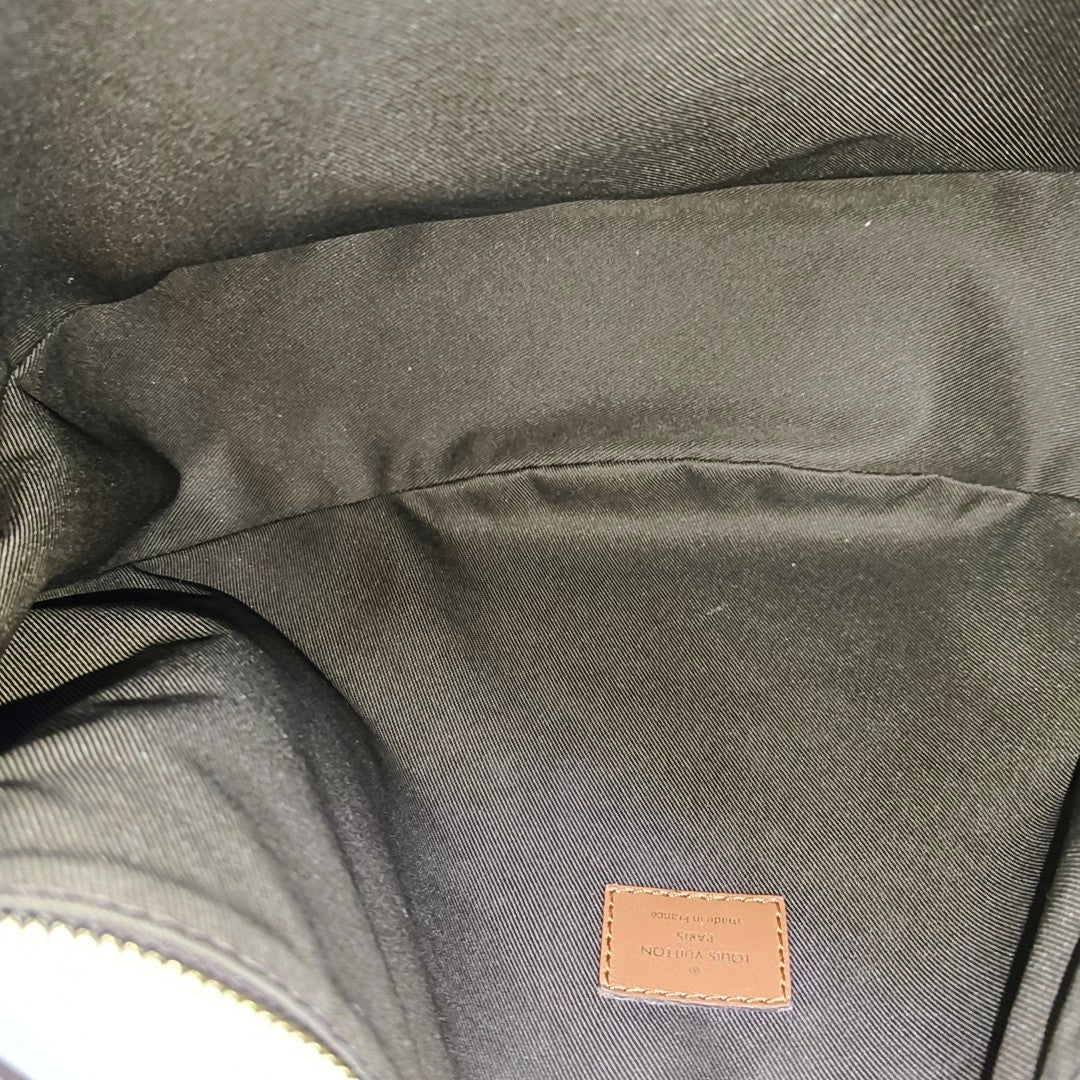 LOOP HOBO Monogram Coated Canvas Brown