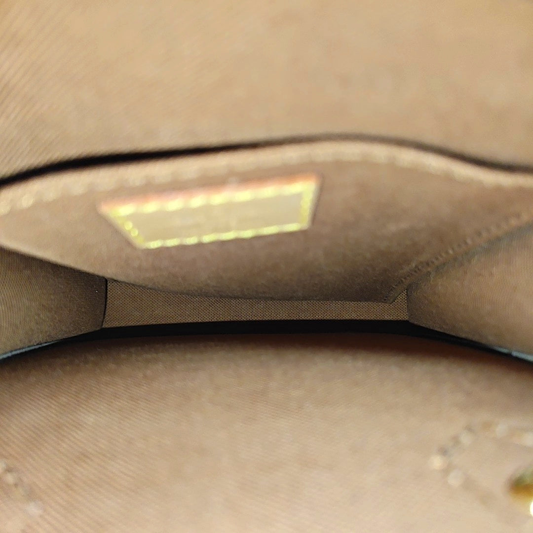 SAC PLAT Mini Monogram Coated Canvas Brown