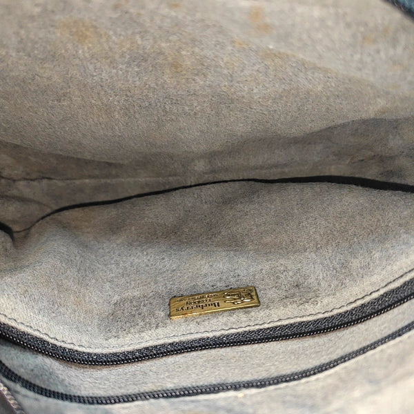 Coated Canvas Shoulder Bag Brown