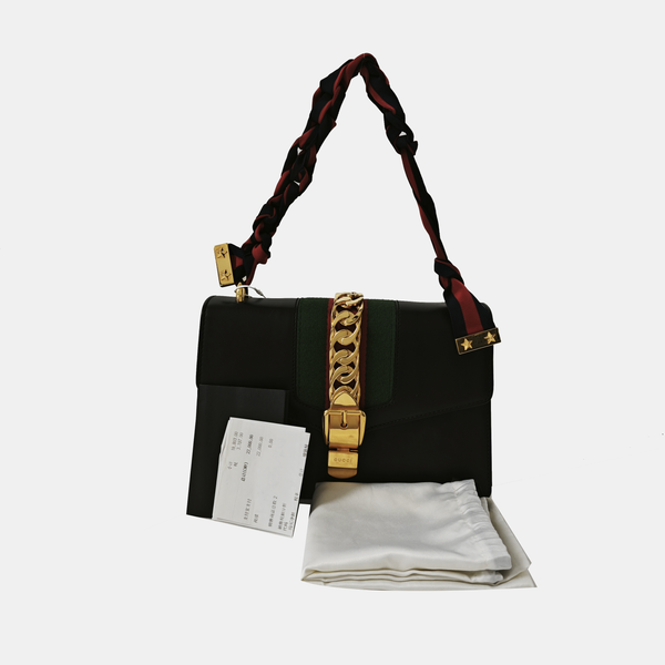 Sylvie Small Calfskin Black
