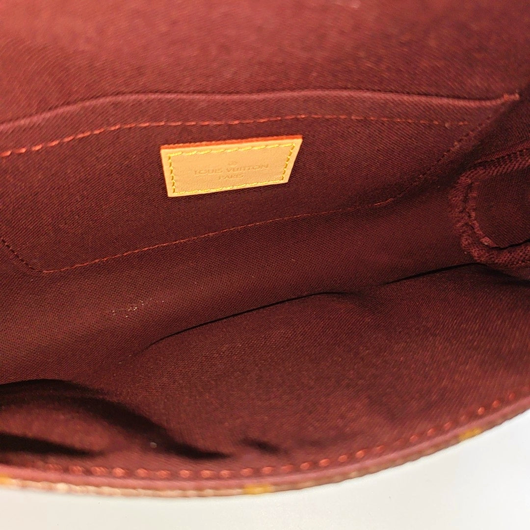 FAVORITE MM Monogram Coated Canvas Brown