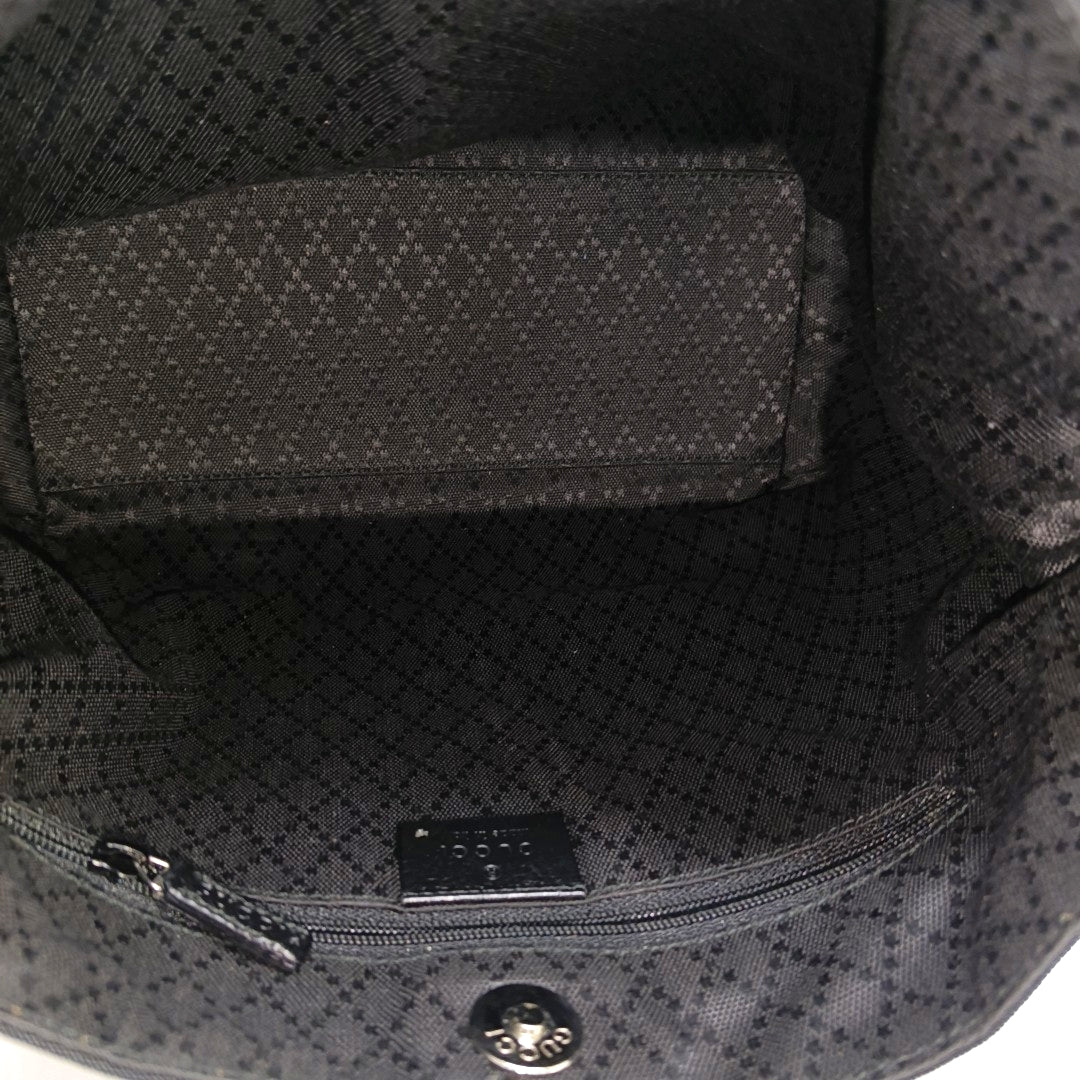 Fabric Top Handle Bag Black