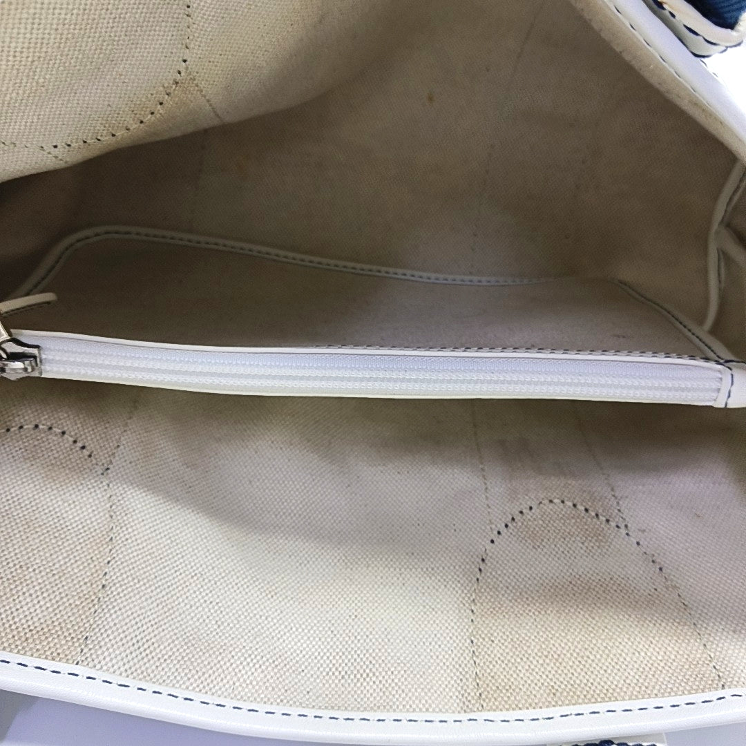 Coated Canvas Tote Bag Gray