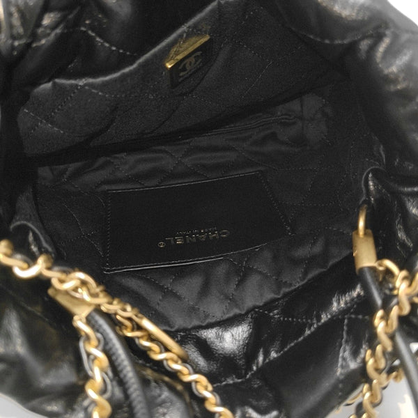 CHANEL 22 Mini Quilted Calfskin Black