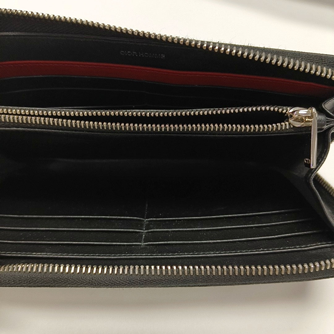 Coated Canvas Wallet Gray