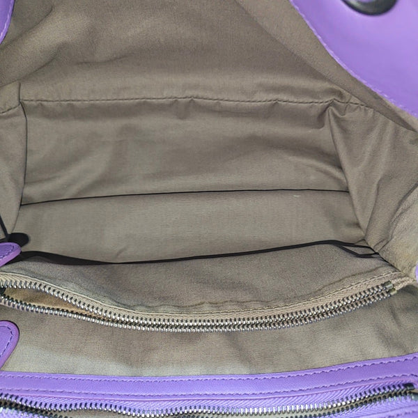 Lambskin Tote Bag Purple