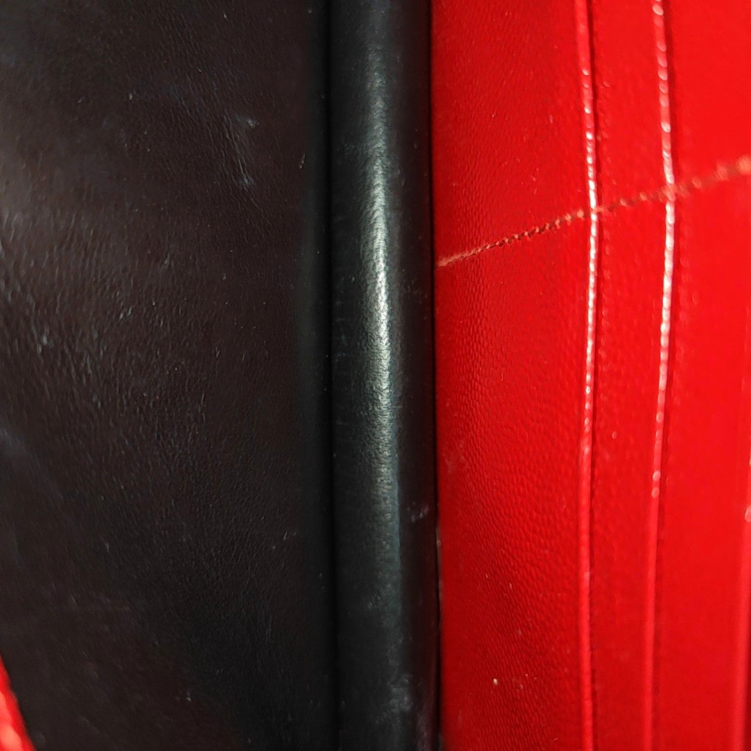 MONOGRAM WOC Chevron Calfskin Red