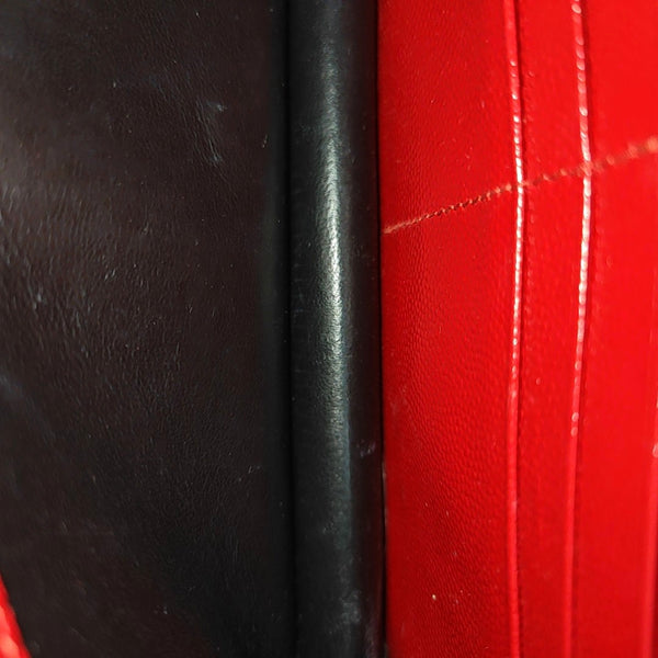 MONOGRAM WOC Chevron Calfskin Red