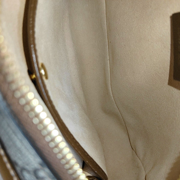 GG Supreme Mini Monogram Coated Canvas Beige