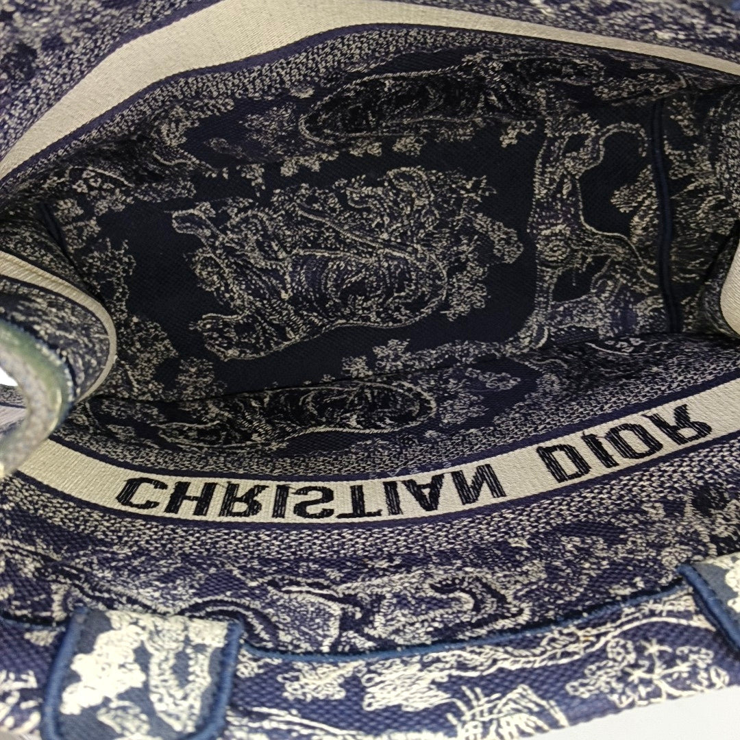 Book Tote Medium Fabric Blue