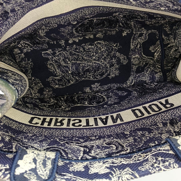 Book Tote Medium Fabric Blue