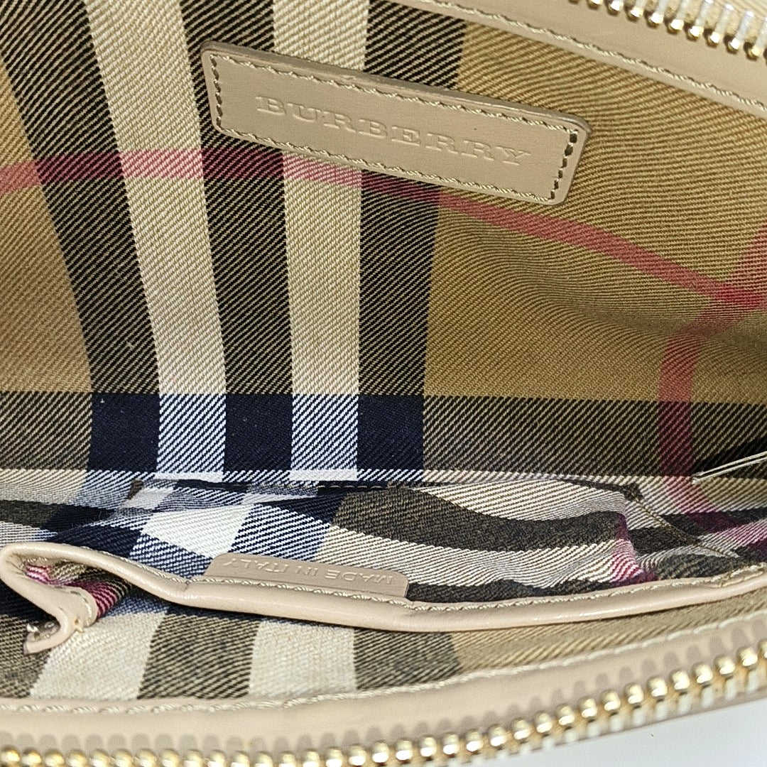 Suede Crossbody Bag Beige